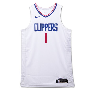 View full screen - View 1 of Lot 132. James Harden Los Angeles Clippers 2023-2024 Game Worn Association Edition Jersey.