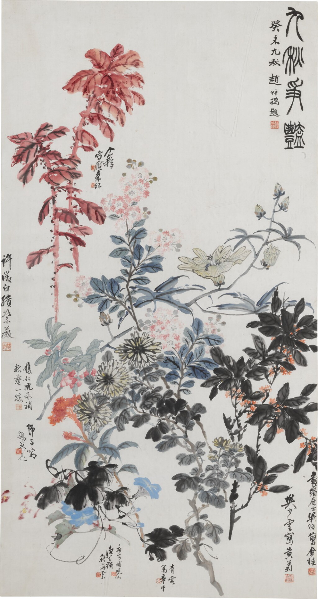 View full screen - View 1 of Lot 1086. WU ZHENG, LIU BIN ET AL. | AUTUMN BLOSSOMS.
