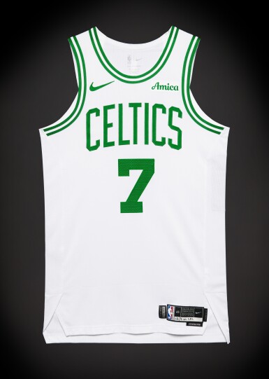View full screen - View 1 of Lot 25. Jaylen Brown Boston Celtics 2025-2026 Game Worn Association Edition Jersey | Triple-Double | Matched to 2 Games.
