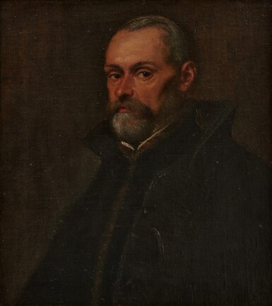 View full screen - View 1 of Lot 103. DOMENICO TINTORETTO | PORTRAIT OF A GENTLEMAN, HALF LENGTH.