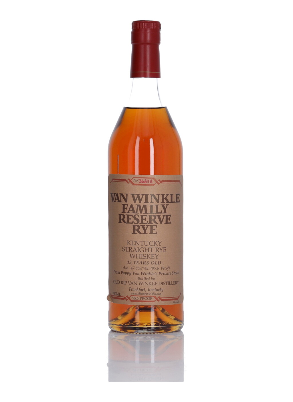 View full screen - View 1 of Lot 24. Van Winkle 13 Year Old Family Reserve Rye 95.6 Proof NV (1 Bottle 75cl).