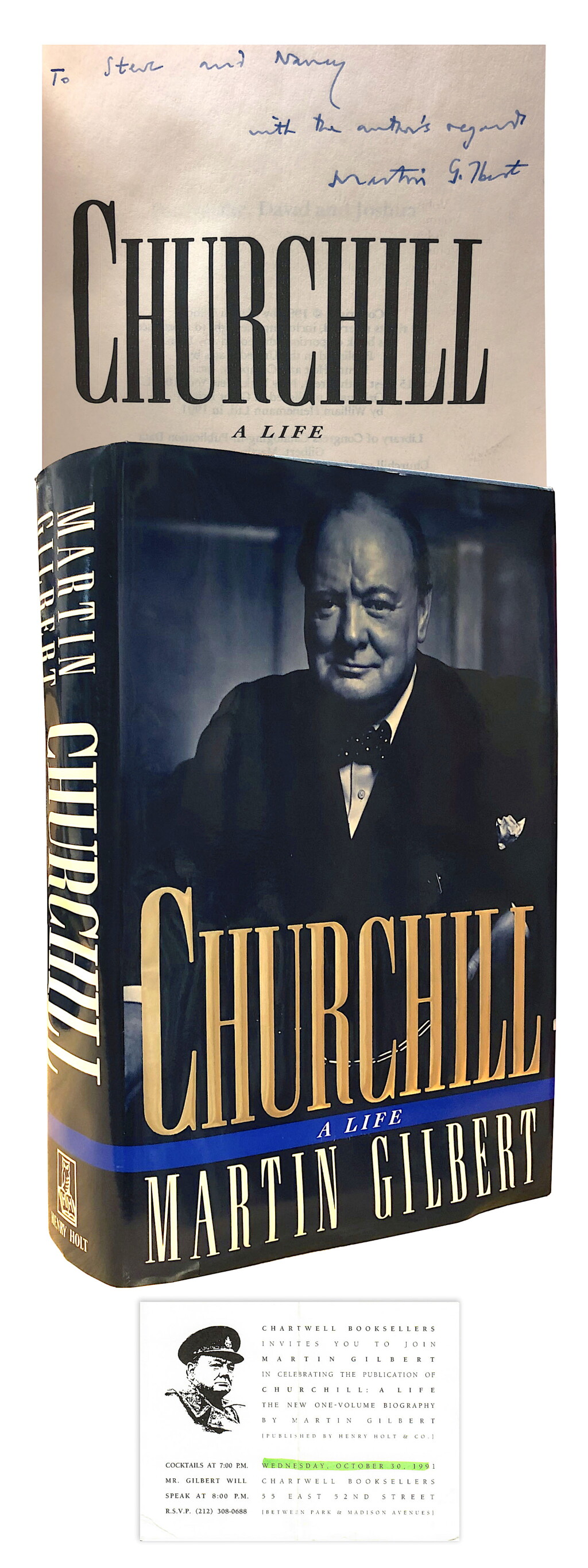 View full screen - View 1 of Lot 89. Martin Gilbert | Churchill: A Life. New York: Henry Holt & Co., 1991.