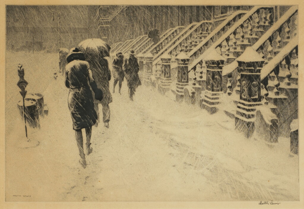 View full screen - View 1 of Lot 802. Stoops in Snow (McCarron 89).