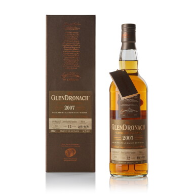 View full screen - View 1 of Lot 164. The Glendronach 12 Year Old 56.5 abv 2007 .
