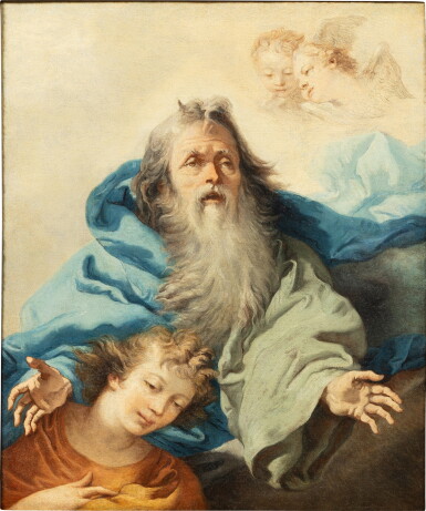 View full screen - View 1 of Lot 126. God the Father with angels.