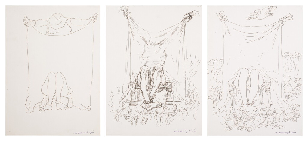 View full screen - View 1 of Lot 33. Untitled (Three Drawings).