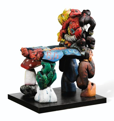 View full screen - View 1 of Lot 19. JÖRG IMMENDORFF | POSITION 7, STUHL DER ZUKUNFTSFRAGEN.