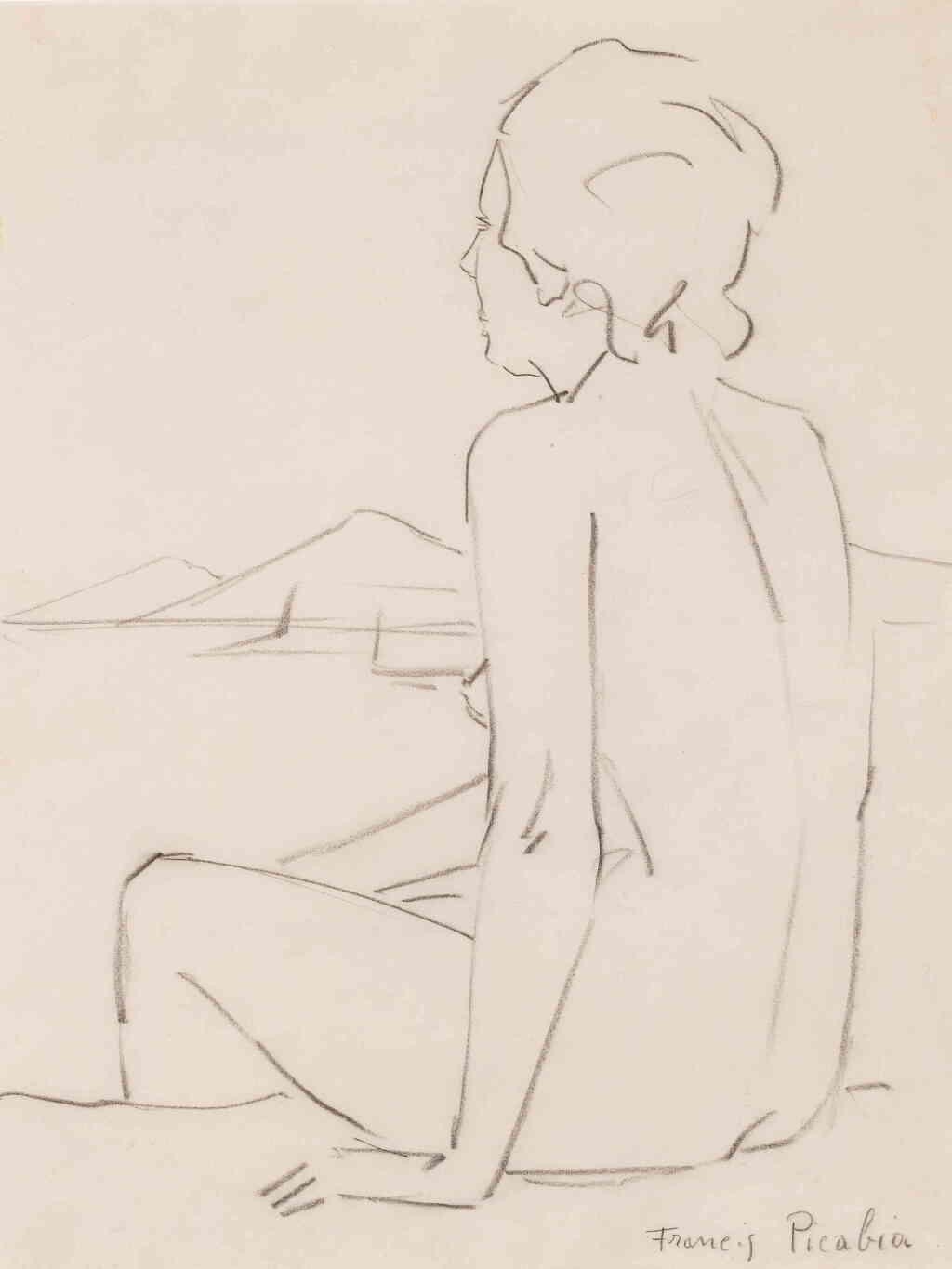 View full screen - View 1 of Lot 159. Nue assise.