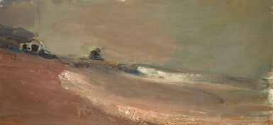 View full screen - View 1 of Lot 65. Grey Beach and Sky.