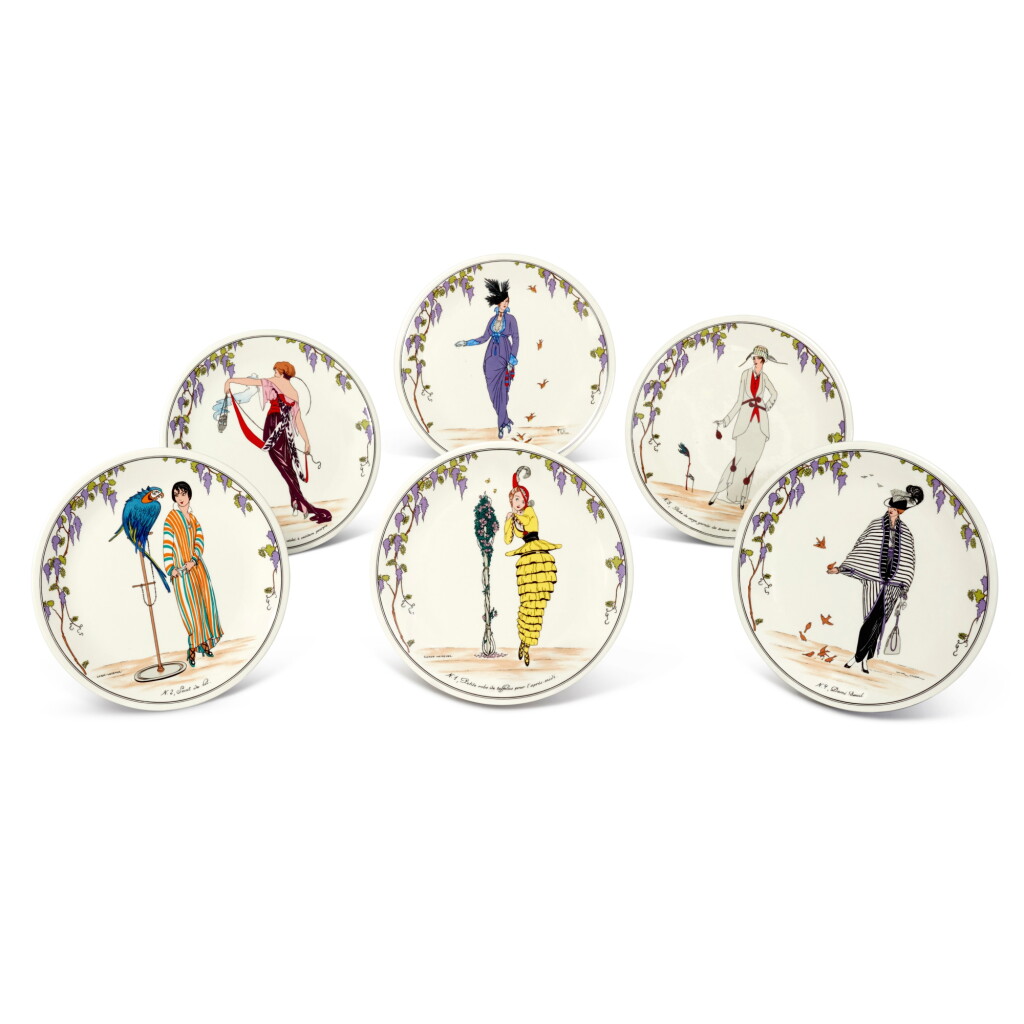 View full screen - View 1 of Lot 1583. A set of six Villeroy & Boch 'Design 1900' pattern plates, 20th century.