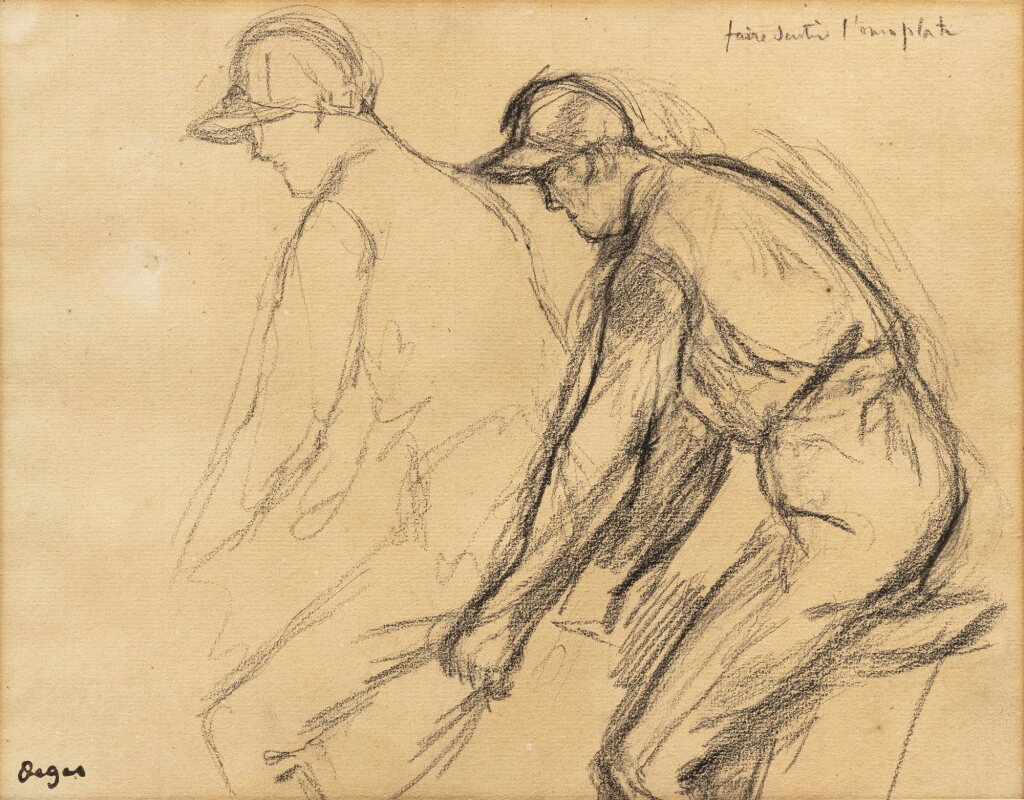 View full screen - View 1 of Lot 153. Deux Jockeys.