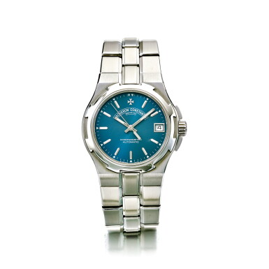 View full screen - View 1 of Lot 835. VACHERON CONSTANTIN | OVERSEAS, A STAINLESS STEEL AUTOMATIC CENTER SECONDS WRISTWATCH WITH DATE AND BRACELET, CIRCA 2000 | 江詩丹頓 | 「OVERSEAS」精鋼自動上鏈鍊帶腕錶備日期顯示,年份約2000.