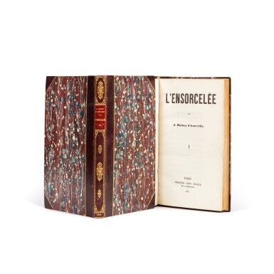 View full screen - View 1 of Lot 57. L’Ensorcelée. Paris, Cadot, 1855. Édition originale. Exemplaire de première émission, avec les couvertures conservées..