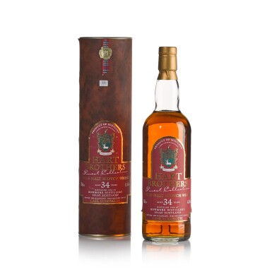 View full screen - View 1 of Lot 229. Bowmore Hart Brothers Finest Collection 34 Year Old 42.6 abv 1966 (1 BT70).