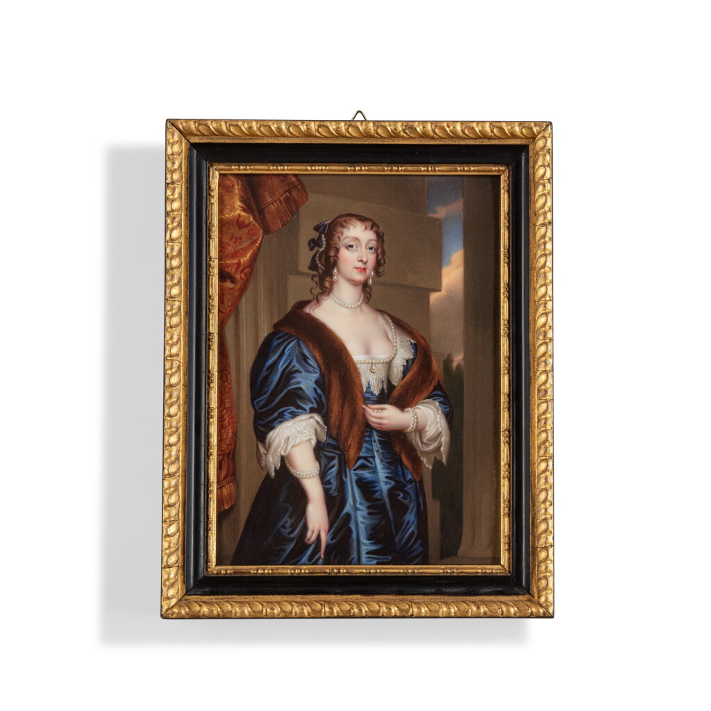 View full screen - View 1 of Lot 786. Portrait of Lady Margaret Feilding, Duchess of Hamilton (1613-1638) after Anthony van Dyck.