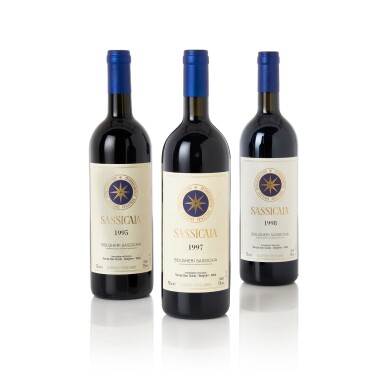 View full screen - View 1 of Lot 591. Sassicaia 1995 (3 BT).