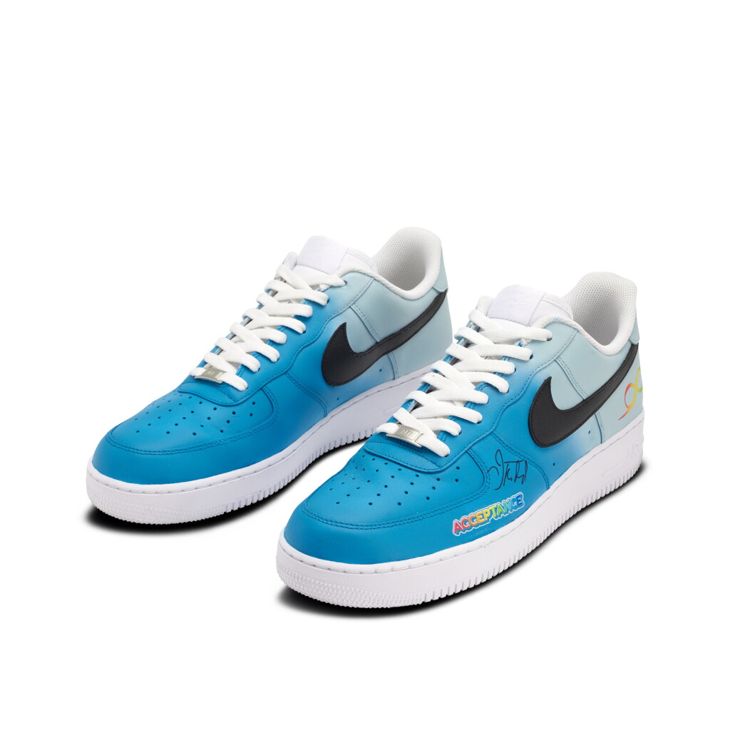 View full screen - View 1 of Lot 210. Jason Kidd Dallas Mavericks 2024-2025 Game Worn and Signed Custom Air Force 1s | To The Max Foundation.