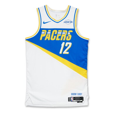 View full screen - View 1 of Lot 21. Johnny Furphy Indiana Pacers 2025-2026 Game Worn City Edition Jersey.