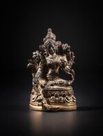 Statuette de Tara verte en bronze, Tibet, de style Pala, vers le XVIIIe siècle | A bronze figure of Green Tara, Tibet, Pala revival style, circa 18th century