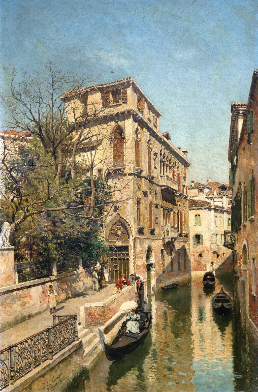 View full screen - View 1 of Lot 1. FEDERICO DEL CAMPO | A Venetian Waterway.