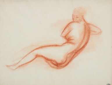View full screen - View 1 of Lot 392. Femme étendue sur le côté droit.