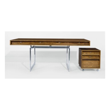 View full screen - View 1 of Lot 225. BODIL KJAER | DESK AND FILING CABINET.
