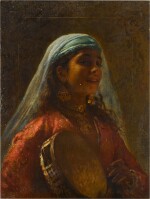 Egyptian Girl with a Tambourine