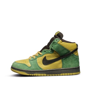 View full screen - View 1 of Lot 5. Nike Dunk High Pro SB ‘Hulk’ Prototype Sample | Size 9 .