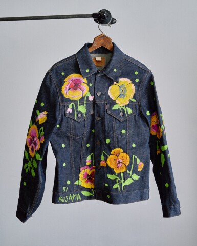View full screen - View 1 of Lot 38. Untitled (Hand-Painted Levi's Jean Jacket).