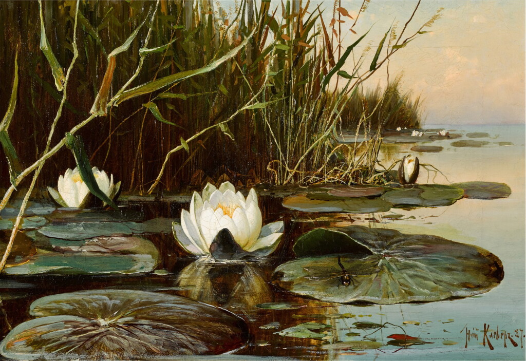 View full screen - View 1 of Lot 142. Waterlilies.