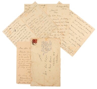 View full screen - View 1 of Lot 49. Lord Alfred Douglas | three autograph letters signed, to Mrs Mai Edge, 1924.