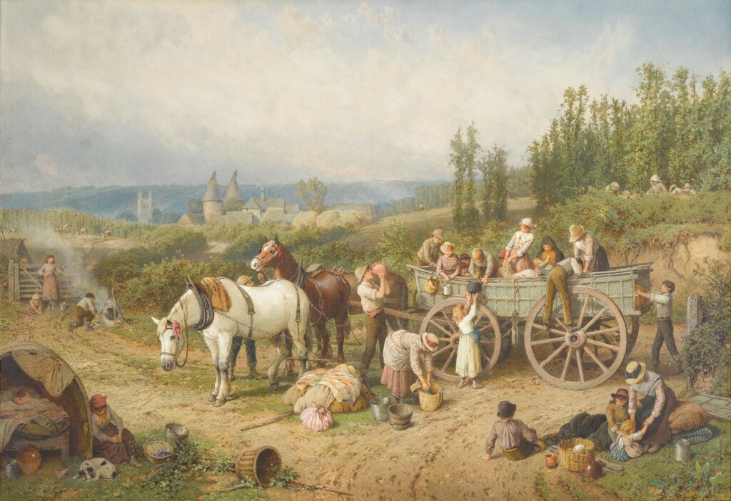 View full screen - View 1 of Lot 609. Arrival of Hoppickers, Farnham.