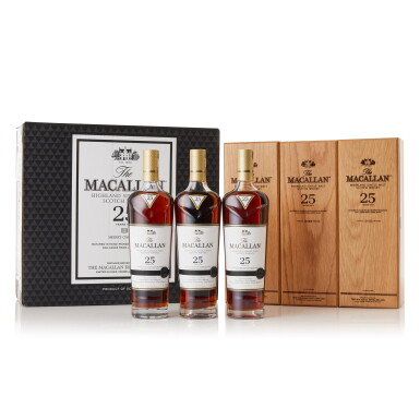 View full screen - View 1 of Lot 9292. The Macallan 25 Year Old Sherry Oak 2022 Release 43.0 abv NV (3 BT70).