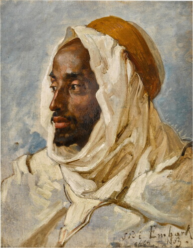 View full screen - View 1 of Lot 25. A Man in Profile, Algeria.