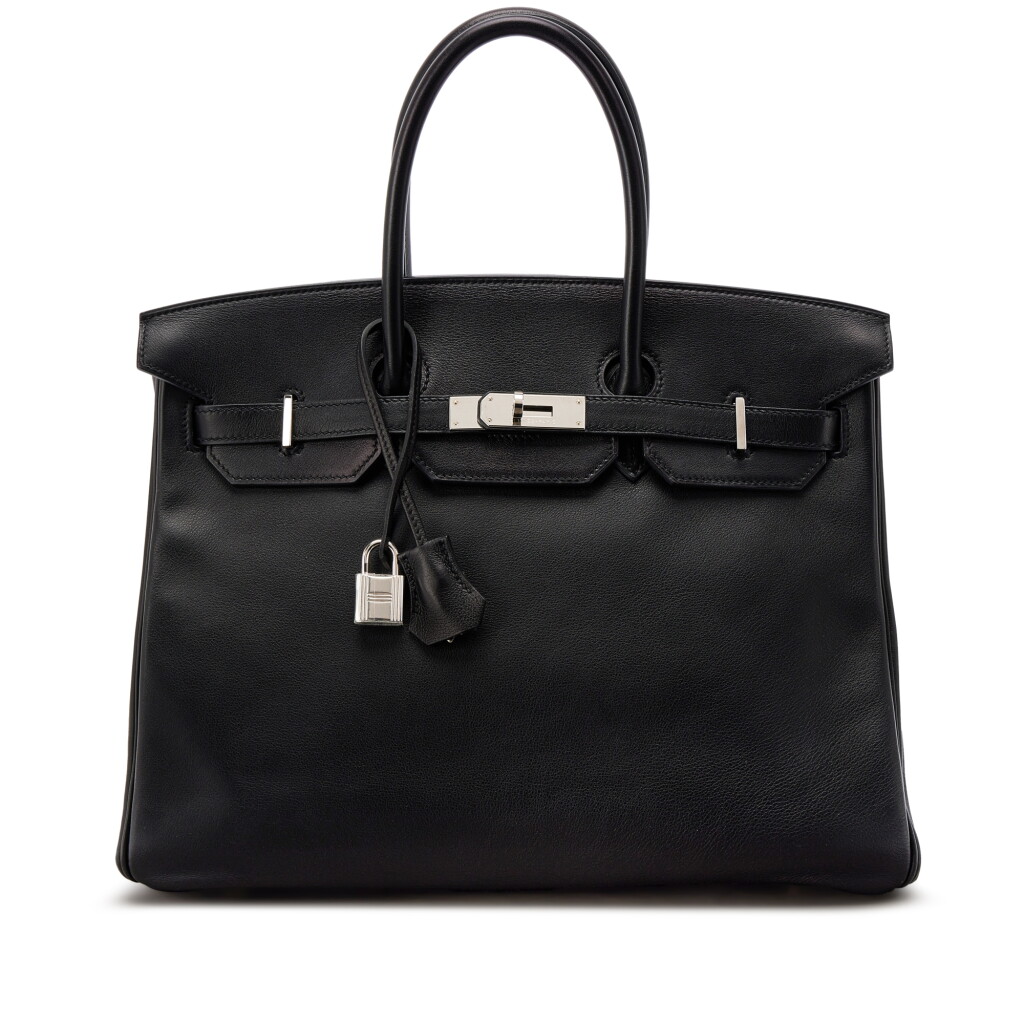 View full screen - View 1 of Lot 638. Black Swift Birkin 35 Palladium Hardware, 2012.