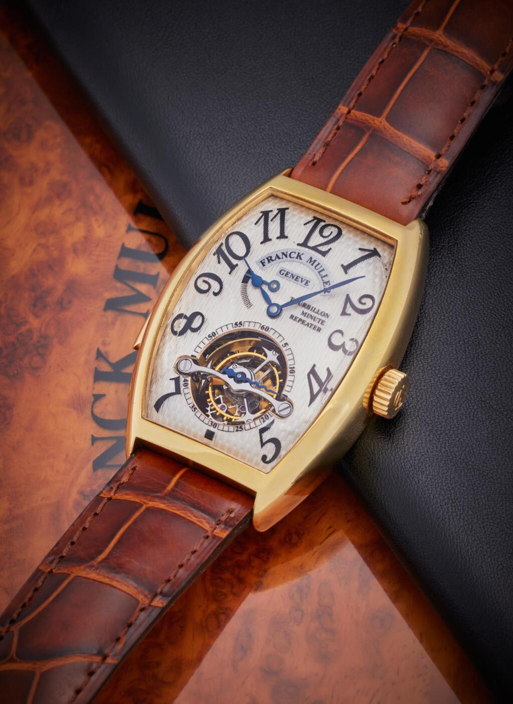 View full screen - View 1 of Lot 73. Reference 5850 RM T Imperial Tourbillon | A yellow gold minute repeating tonneau shaped tourbillon wristwatch, Circa 2003.