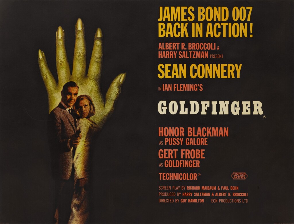 Goldfinger poster, British, Style B