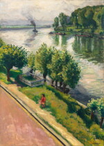 Petite fille au bord de l'eau, La Frette