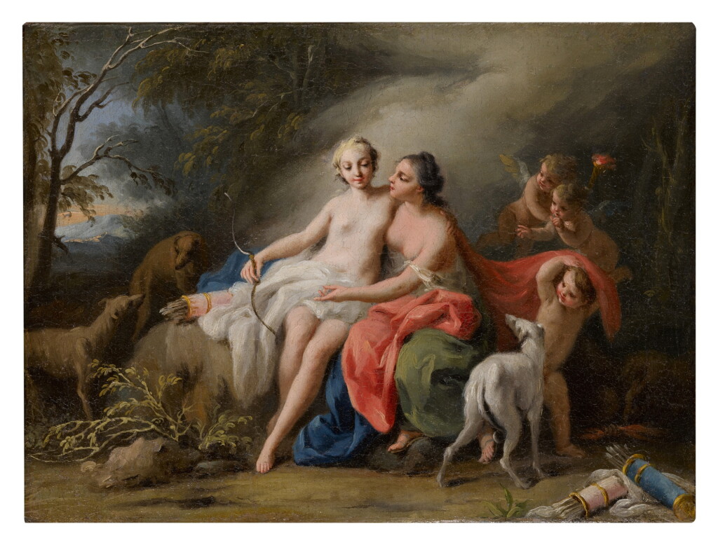 View full screen - View 1 of Lot 510. Jupiter and Callisto.
