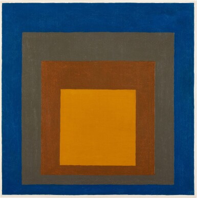 View full screen - View 1 of Lot 222. Study for Homage to the Square: Earth and Sky.