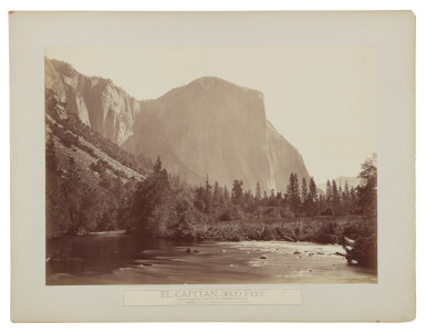 View full screen - View 1 of Lot 48. 'El Capitan, 3600 Feet. View from the Foot of the Yosemite Valley'.