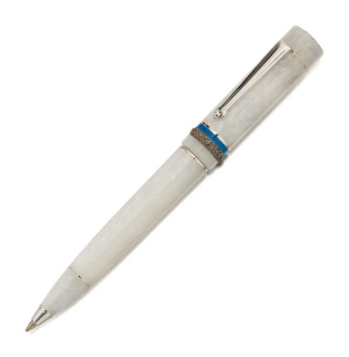 View full screen - View 1 of Lot 136. DELTA | A STERLING PLATED AND RESIN BALLPOINT PEN, CIRCA 2000.