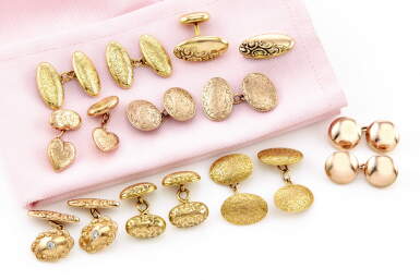 View full screen - View 1 of Lot 1134. EIGHT PAIRS OF CUFFLINKS.