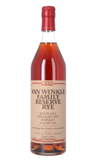 View full screen - View 1 of Lot 28. Van Winkle 13 Year Old Family Reserve Rye 95.6 proof NV (1 BT75).