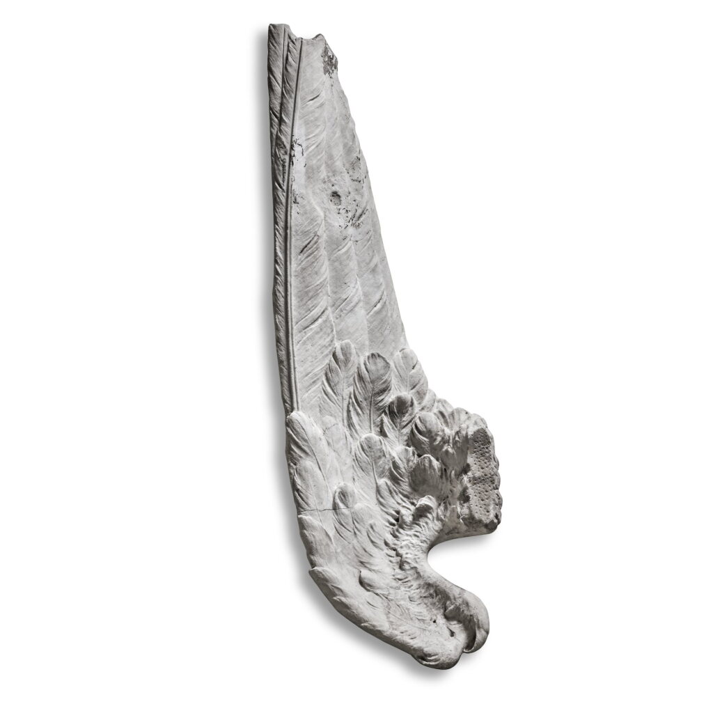 View full screen - View 1 of Lot 709. A Large Marble Wing, Probably Late 18th/19th century.