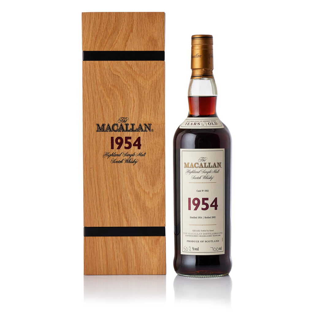 View full screen - View 1 of Lot 2004. The Macallan Fine & Rare 47 Year Old Cask #1902 50.2 abv 1954 (1 BT70).