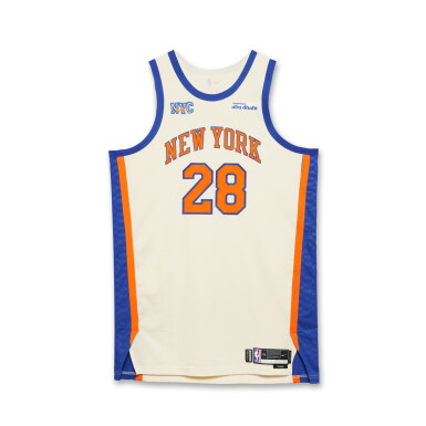View full screen - View 1 of Lot 26. Guerschon Yabusele New York Knicks 2025-2026 Game Worn City Edition Jersey .