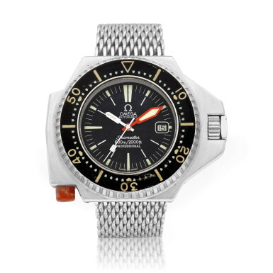 View full screen - View 1 of Lot 8741. Seamaster "Ploprof" | A stainless steel wristwatch with date and bracelet, Circa 1970 | 歐米茄 | 海馬系列 "Ploprof" | 精鋼鏈帶腕錶,備日期顯示,約1970年製.