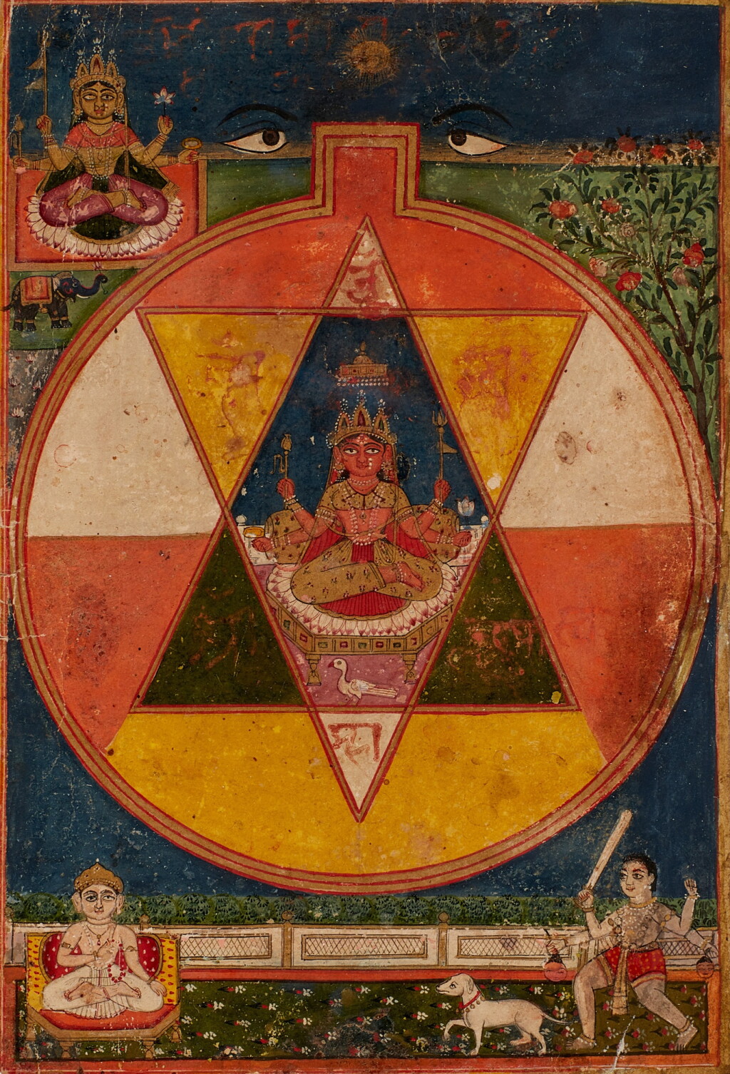View full screen - View 1 of Lot 128. A study collection of eight tantric paintings, India and Himalayan region, 17th / 19th century.