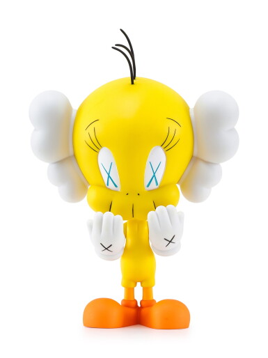 View full screen - View 1 of Lot 1098. KAWS | ORIGINALFAKE TWEETY (KAWS VERSION, YELLOW) ORIGINALFAKE 翠兒(KAWS 版本,黃).